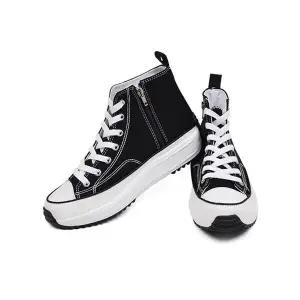 [하프클럽/세자매]지퍼장착 남성하이탑스니커즈 발이편한 남자하이탑운동화