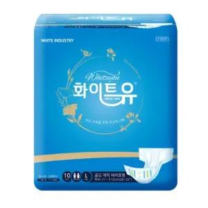 화이트유 성인기저귀 매직골드 테이프형 대형 10매x8팩