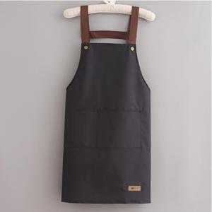 블랙 2개세트 어깨끈 방수 앞치마 H형 작업 앞치마 홀앞치마 공방 꽃집 매장 미술
