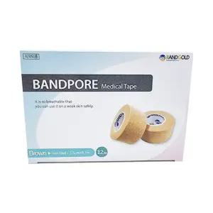 밴드골드 종이반창고 밴드포어 살색 1인치