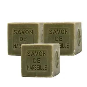갤러리아 [마리우스파브르] 프랑스 올리브 마르세유솝 큐브비누 400g X3개