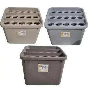 다모아 우산정리함15구 롱다리통 플라스틱 우산꽃이