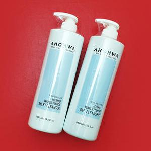 아오와 하이브리드 워터플루이드 젤 클렌져 1000ml+아오와 하이브리드 워터 플루이드 밀키 클렌저 1000ml