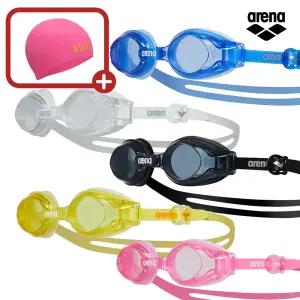 아레나 A5AC1AG38 AGW-380J 어린이 수경 아동 노미러 패킹 물안경 수모포함