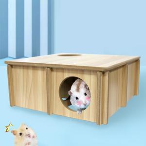 YEE 드워프 햄스터 우드 미로룸 4룸 (YYP-541)