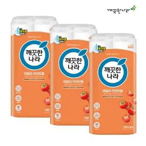 [깨끗한나라] 데일리 키친타올 150매 8롤 x 3팩