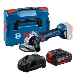 보쉬 GWS18V-7 충전 100mm 그라인더 18V 5.0Ah 배터리 1개 세트