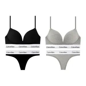 CK 여성 모던 코튼 AF 플런지 푸쉬업 브라+티팬티 세트 QF7623+F3786 2종 택1