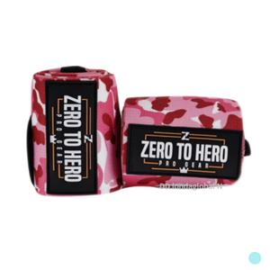 제로투히어로 카모 손목보호대 헬스 웨이트 핑크카모