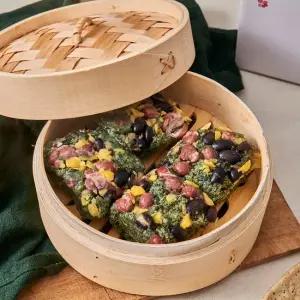 수라당 국내산 영광 쑥 버무리 설기 50gX12개입)