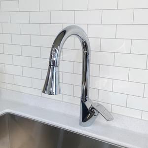 싱크대수전 물 덜튀는 거위목수전 501 F디자인 수방수전 세트