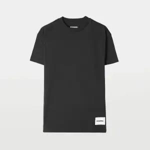 질샌더 로고패치 여성 반팔 티셔츠 J40GC0001 J45048 001