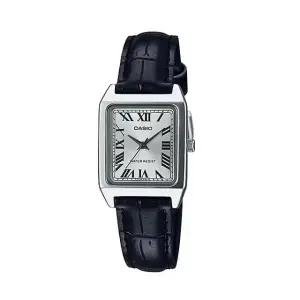 카시오 여성 가죽 손목 시계 LTP-V007L-7B1