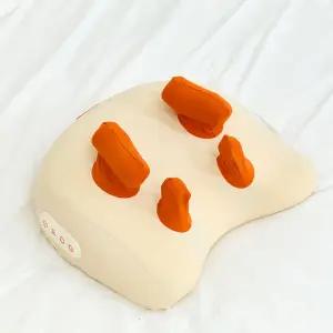 목 어깨 온열 무선 베개형 마사지기 6헤드 3단강도 USB충전 승모근 종아리 쿠션 안마기