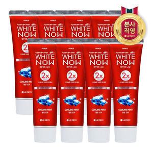 페리오 화이트나우 치약 120g 쿨링민트 8개