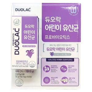 듀오락 어린이 유산균 프로바이오틱스 100정 x 6개