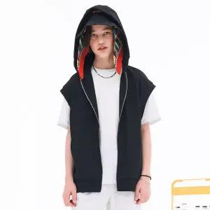 [오션스카이] [2color]남아 매쉬 안감 후드 집업 조끼