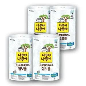 [잘풀리는집]나무야나무야점보롤 300M x 4롤 x 4팩