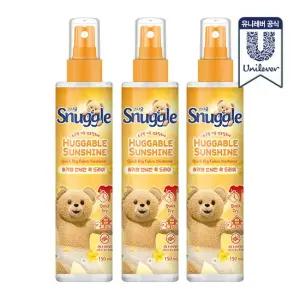 섬유탈취제 허거블 선샤인 퀵드라이 150ml 3개