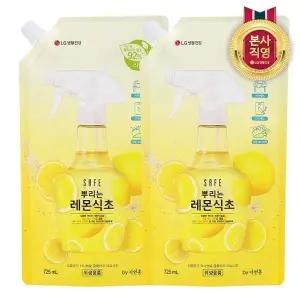 [엘지생활건강]세이프 뿌리는 레몬식초 리필형 725ml x 2개