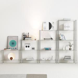 스탠드 스텐 미드센츄리 모듈 유리 수납 선반 장식장 거실장 2단 3단 4단 5단