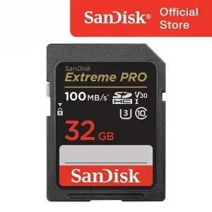 [샌디스크]SanDisk Extreme Pro SD Card V30 32GB 32기가 4K UHD 고속전송 고해상도 메모리카드 SDSDXXO