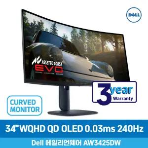 DELL 에일리언웨어 AW3425DW 86.82cm 34 QD-OLED WQHD 240Hz 0.03ms