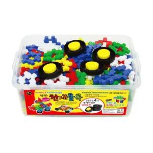 (214pcs) 천재 블록/사각/블럭/십자/입체/문제/해결/STEAM/융합/교육/두뇌/발달/무한/조합/어린이/선물/EQ