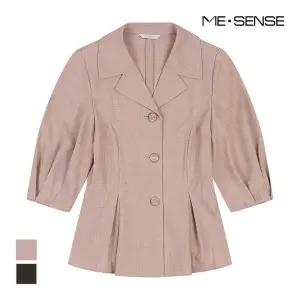 [미센스] 쓰리버튼 반팔 카라 블라우스_MB48BLM102A