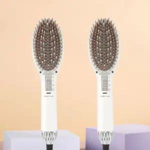 르꽁뜨바이헤어 SSK-002HI 헤어고데기 다운펌 매직기 에어스타일러 빗고데기 화이트 2개