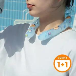 [커플팩/2개 SET] 카카오프렌즈 아이스쿨링 쿨스카프 넥쿨러 밴드 쿨링 넥튜브