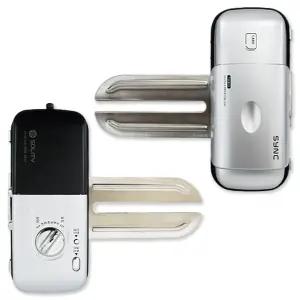 혜강 솔리티 SYNC TG310 날개형 유리문 도어락 비밀번호 카드키 글라스도어록 강화유리