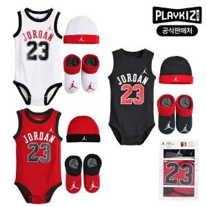 [보리보리/플레이키즈프로]조던 키즈 23저지 바디수트 (+모자, 양말 세트) N253UU808P