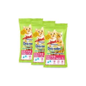 유니참 데오토일렛 고양이 패드 8P(다묘용) x 3개