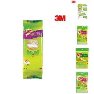 3M 정전기 청소포 표준형 60매입 막대걸레 리필용/극세사/걸레/밀대/정전기포/초극세사/리필/청소/클립형