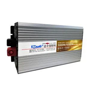 KDsafe 대용량 울트라 인버터 3000W 12V 한국형 순수정현파 220V 10.3V-17V