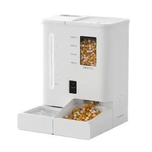 넥스트유 펫지니 강아지 고양이 듀얼 자동 급식기 급수기 CCTV 홈캠 올인원