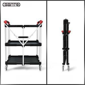 접이식 서빙카트 이동식 작업다이 철제 촬영용 켄도 작업대 가정용 가구 왜건 크롬