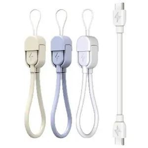 보조배터리용 CtoC 고속 충전 숏 케이블 15cm 짧은 충전선 C타입 PD 65W 휴대용