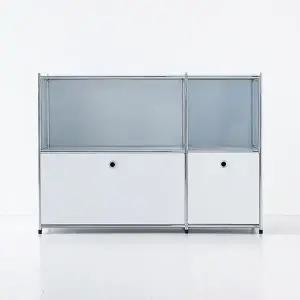 [마켓비]심플리 2x2 수납장 2문 BC616 솔리드베이지 0874.0516