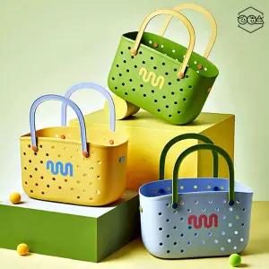 비치가방 휴대용 다용도 목욕가방 EVA 물빠짐 샤워바구니 수납함미포함