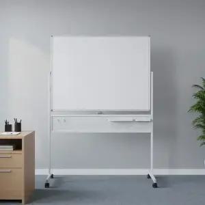 대형 화이트보드 M360 칠판 4in1 360도 회전 이동식 패그보드 자석 보드마카 포함