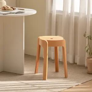 [모던하우스(가구)] 모던하우스 머랭 원형 스툴 옐로우 CF1225012