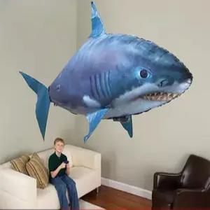 상어 물고기 RC 원격 조종 장식 비행선 무선 비행