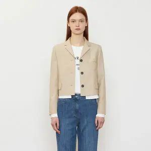 [케네스레이디](신세계 사우스시티)[BYLYNN] 미우샌드 배색 자수 자켓 EWJKOC0200