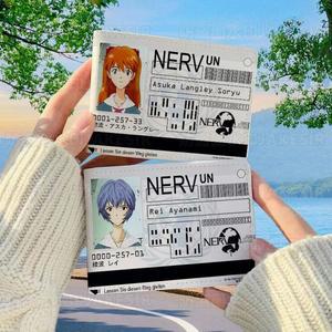 감자 슬림 홀더 레이 지갑 운전 코스프레 에반게리온 컴팩트 카드 아스카 가방 ID 케이스 면허증 카드 은행