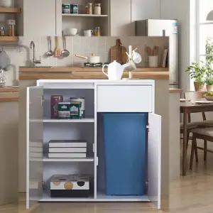 휴지통 보관함 수납장 싱크대 청소도구함 카페 쓰레기통 스텐