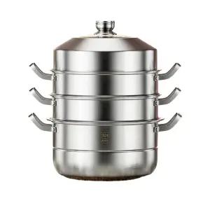 4단 찜솥 316 찜기 40cm 냄비 두꺼운 인덕션 찜 스텐 대형