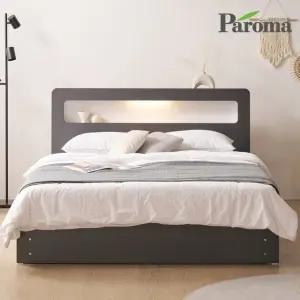 [착불]로건 LED 서랍형 퀸사이즈 수납침대 Q