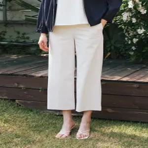 [요하넥스] 린넨블렌드 세미와이드팬츠